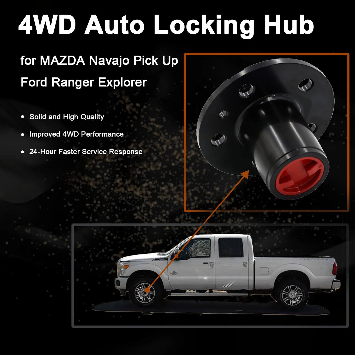 1 piece x FOR Ford Explorer 90-94 Ranger 90-97 Mazda pickup 94-97 Navajo Free wheel locking hub B026HP AVM465HP