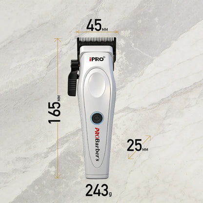 Professional Cordless Barber White Kit For Men Hair Clipper 7500RPM  Electric Hair Trimmer 7700RPM X Series Shaver 8000RPM With