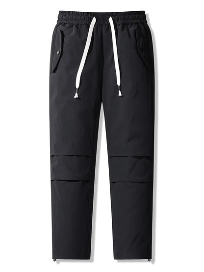 Winter Puffer Warm Pants 90% White Duck Down Padded Straight Trousers Male Windproof Waterproof Snow Cold Thermal Casual Pants