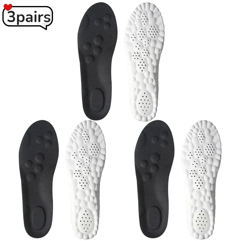 Upgrade Massage Sports Insoles Super Soft PU Insole for Feet Running Baskets Shoe Inserts Soles Arch Support Orthopedic Cushion