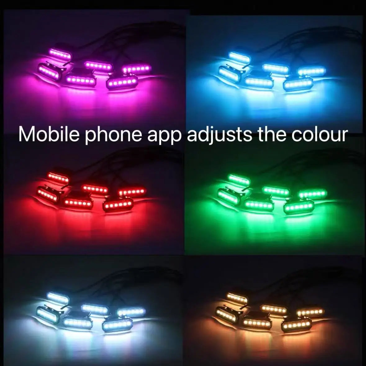 18LED Front Grille Light For Mitsubishi Triton Car Daytime Running Light Wheel Eyebrow Lamp For Pickup Offroad 12V led light