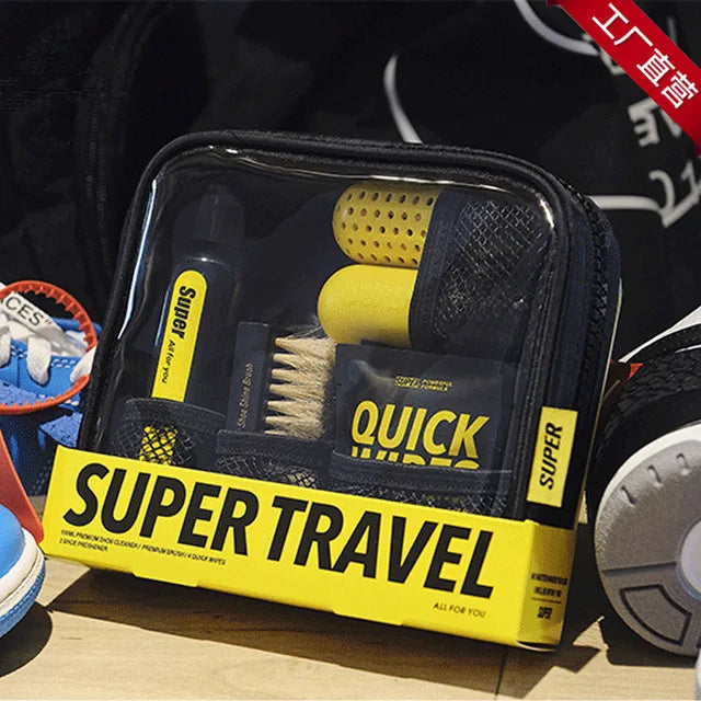 Professional Deep Cleaning Wipe Cleaning Set Polish Brush Tool Shoes Care Kit Cleaner Portable For Leather Shoes Boots Sneakers