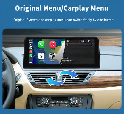1920*720 Linux Touch Screen Wireless Carplay Android Auto Car Multimedia Player Display For BMW X1 E84 2009-2015 CIC