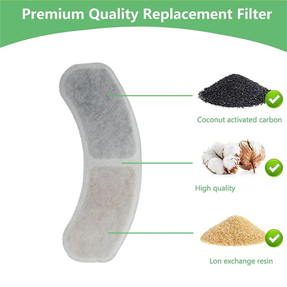 A98I-Pet Water Dispenser Filter Cartridge Set 12Pcs Cat Water Fountain Replacement Parts For Dog Feding And Drinking Supplies