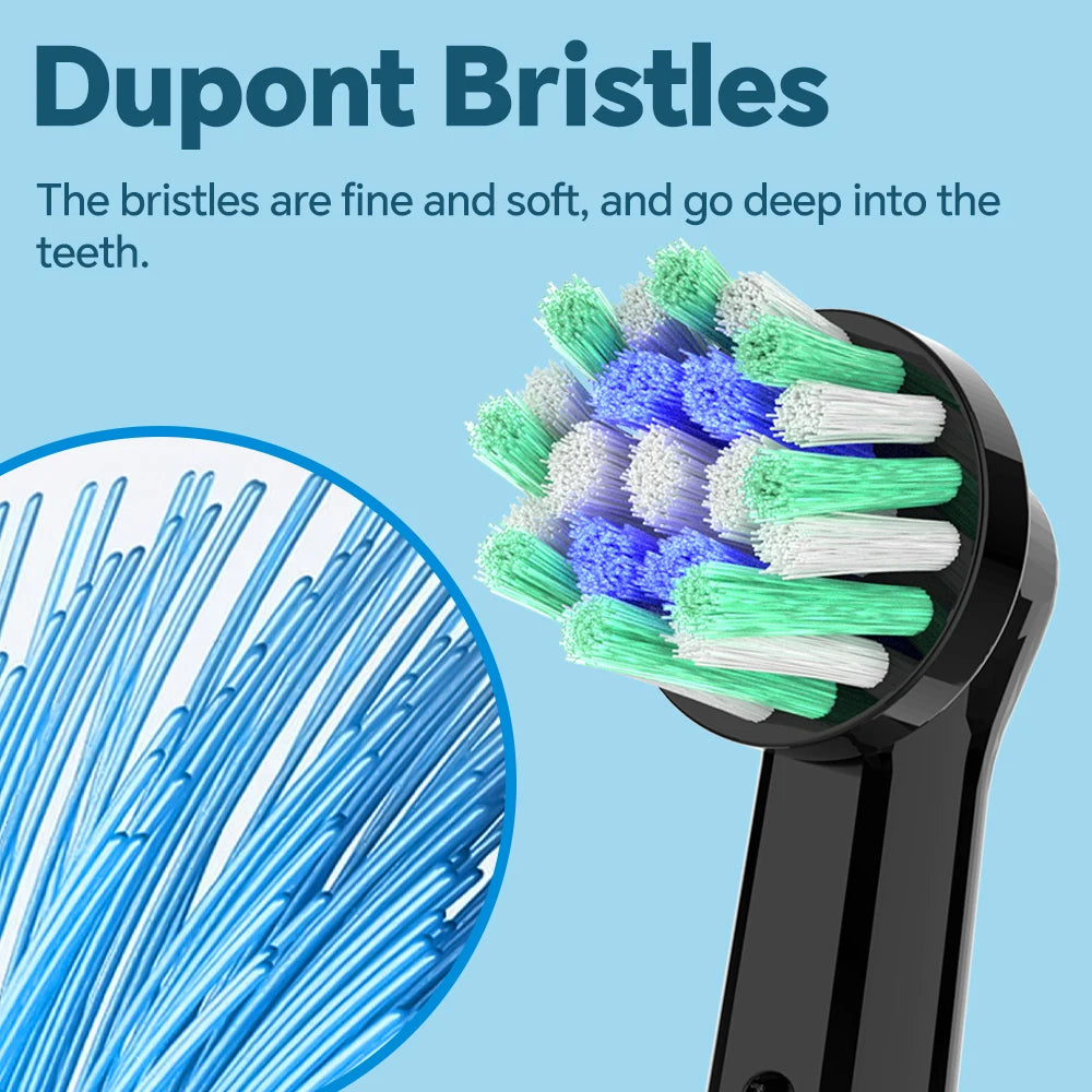 Compatible with Oral B Electric Toothbrush Cross Action Replacement Brush Heads Refills, Toothbrush Head for OralB 1000 100 1500