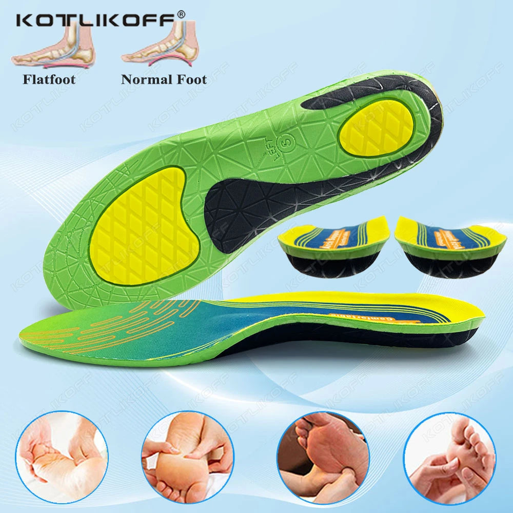 Gel Insole Silicone Orthopedic Sport Insoles Foot Care For Feet Arch Support Shoes Sole Shock Absorption Pads Orthotic Insert