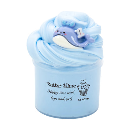 2.37oz Fluffy Butter Slime kit Mud grape/whale Non-Sticky Soft Sludge DIY Clay for Art Crafts School Prizes Birthday Party Gifts