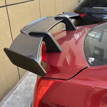 Car Modification Universal Tail Wing Without Punching MP Large Tail Fixed Wing Carbon Grain GT Tail Spoiler Car accessories