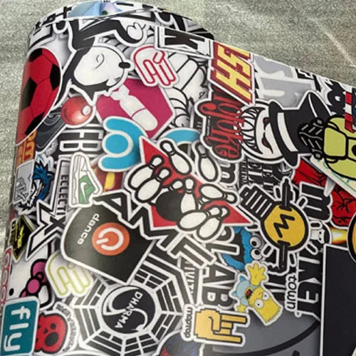 20/30/40/50/58X152CM Premium Graffiti Stickerbomb Vinyl Wrap Car Motorcycle Scooter Bike Wrapping Covers Decal Film