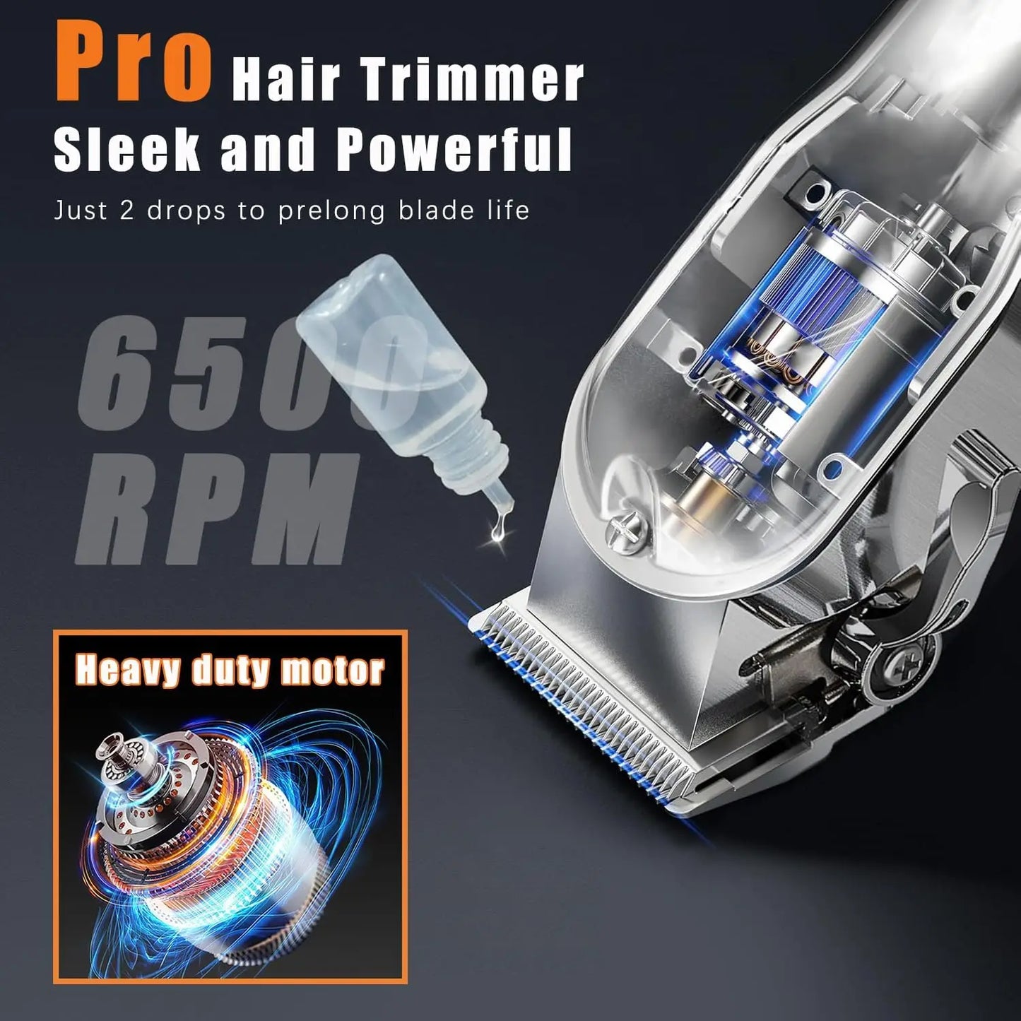 All Metal Hair Trimmer Machine Beard Clipper Electric Shaver for Men High Power Professional Cutter For Hairdresser Barber Shop