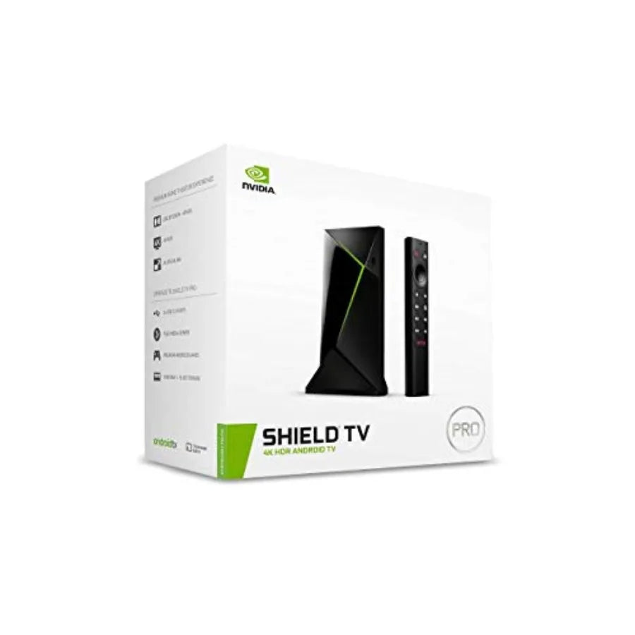 Shield Android TV Pro 4K HDR Streaming Media Player High Performance, Dolby Vision, 3GB RAM, 2X USB, Works with Alexa, Model:94