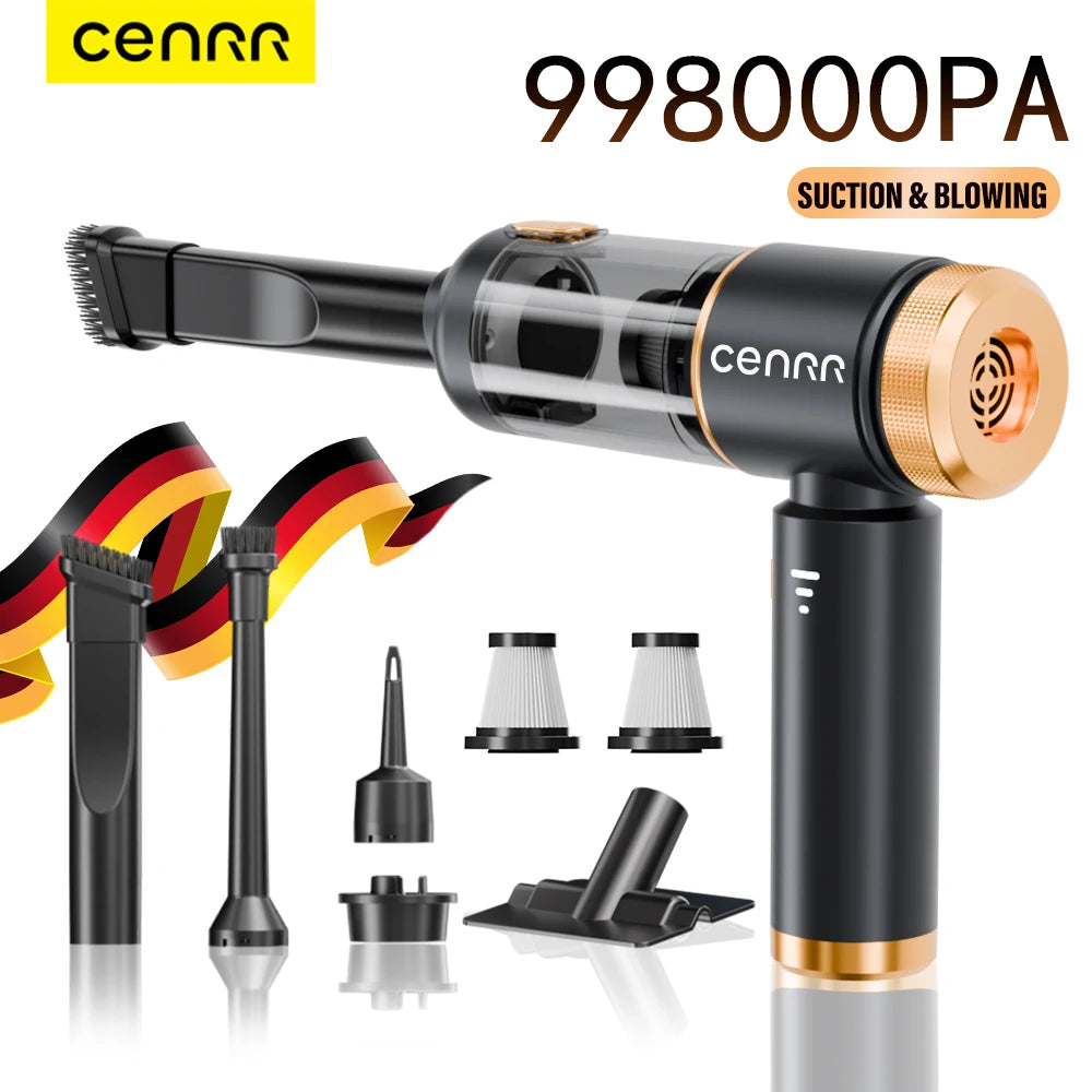 CENRR New Portable Car Vacuum Cleaner Mini 998000PA Cordless Powerful for Home Handheld Blower Car Cleaner Car Vacuum Cleaner