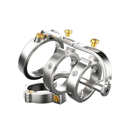 Metal Removable with thorns Chastity Cage BDSM Male Chastity Device Cock Cage Penis Ring Belt 3 Ring sizes Adult Sex Toys 18+