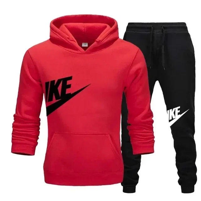 2025 Men's Sport Outfit, fashionable men's and women's casual suit hooded sweatshirt outdoor winter/spring sport hooded sweats