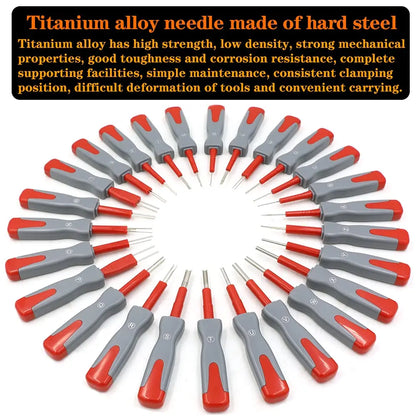 Rafford 26-Piece Terminal Removal Tool Set — Automotive Wiring Pin Extraction Kit (Universal)