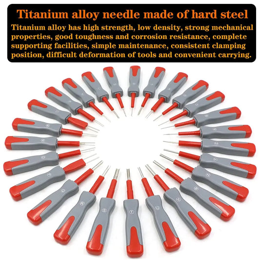 Rafford 26-Piece Terminal Removal Tool Set — Automotive Wiring Pin Extraction Kit (Universal)