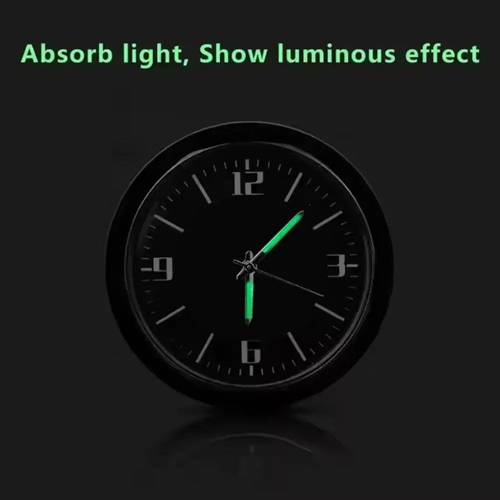 Car Clock Luminous Automobiles Internal Dashboard Stick-On Digital Watch Mechanics Quartz Clocks Auto Decoration