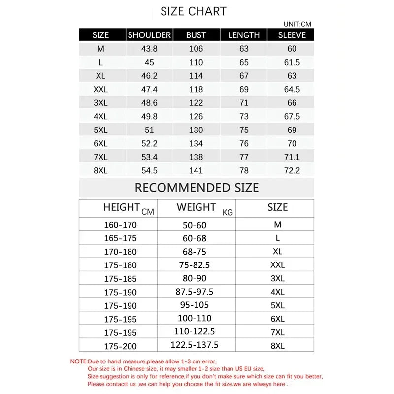 TFETTERS Brand 8XL Winter Big Jacket Men 2026 Fleece Lined Thick Warm Stand Collar Business Cotton Parka Coat Male Erkek Mont