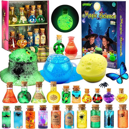 DIY Fairy Magical Potions Kit for Kids Potion Making Set Fairy Potion Bottles Craft Toy Science Set Magic Kits