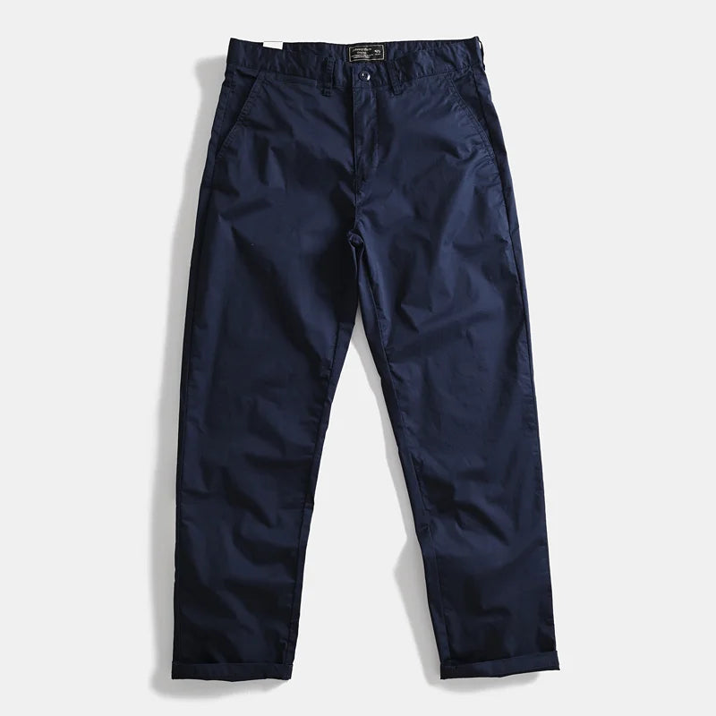 Heavyweight Thick Japanese Retro Pure Cotton Work Trousers Autumn Winter Men's Loose Casual Outdoor Straight Leg Pants Large ...