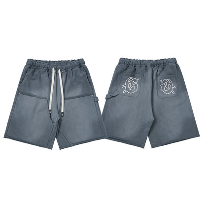 New Arrival GOD High Street SPEED Men's Shorts Embroidered Loose Street Casual Shorts Beach Shorts Fast Delivery
