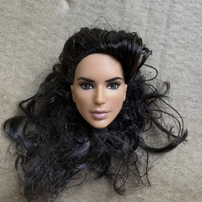 1/6 Vintage Doll Heads Mermaid Racer Super Model Princess For 30cm Solid Male Female Children Playing Birthday Gifts