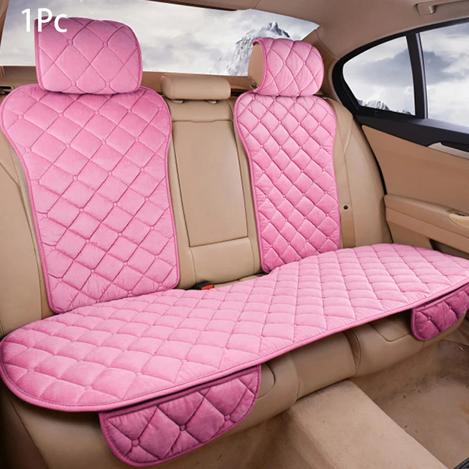 SEAMETAL Winter Car Seat Cover Soft Warm Car Seat Cushion Universal Plush Interior Protector Mat Auto Seats Cover Accessories