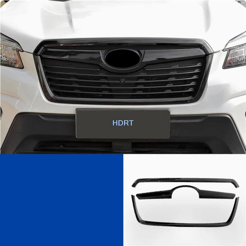 For Subaru Forester 2019-2021 Car Styling Front Racing Grills Hood Cover Trim Protector Decoration Accessories Exterior Sticker