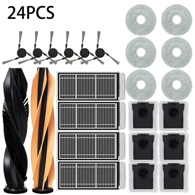 Dreame MOVA V50 Ultra/X50 Ultra/X50 Master/L50 pro Ultra/L40S pro Ultra Vacuum Cleaner Replacement Kit with Main Brush Filter Mo