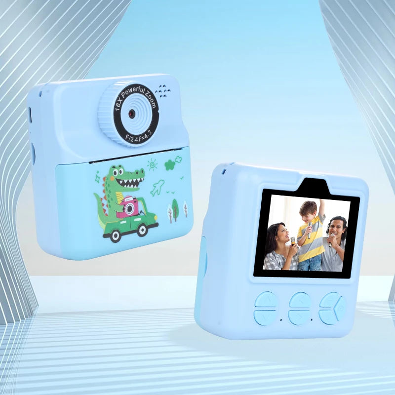 Children Digital Camera Photography Instant Camera Kids Video Recorder Toys for Girls Boys Best Birthday Gift 1080P HD Dual Lens
