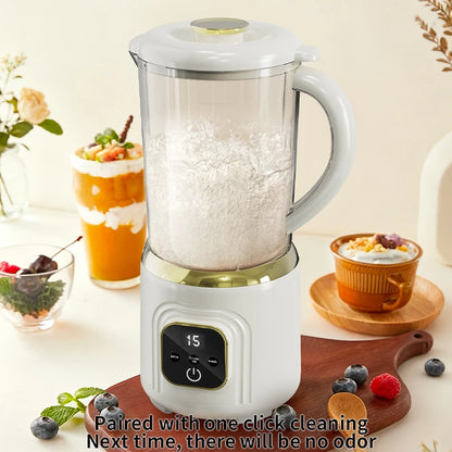 1000 ML Household Juicer Blender Ice Crusher Dual-blade digital display juicer USB Rechargeable Electric Fruit Juice Machine