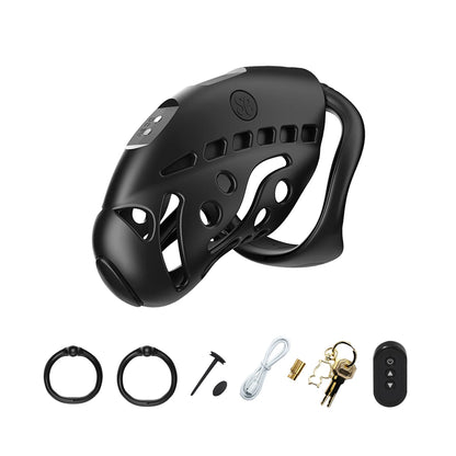 Chastity lock Intelligence Electricshock Chastity Cage Remote Control Chastity Device with Urethral Blockage Cock Cage Sex Toys