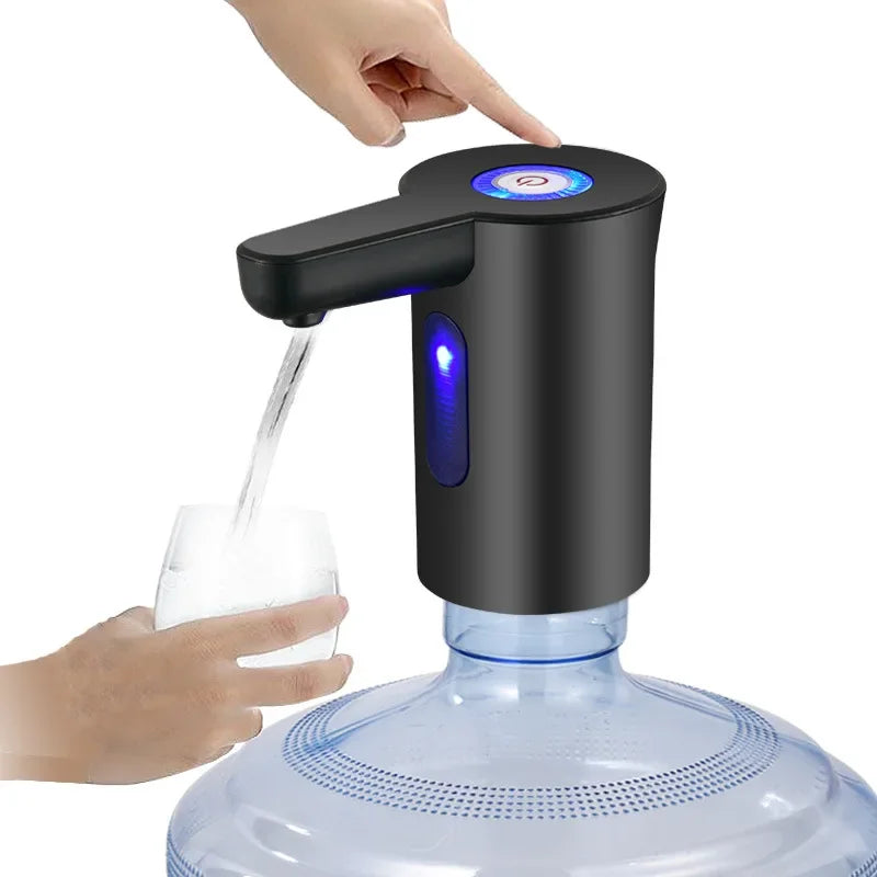 Bottled Water Dispenser Electric Mini Wireless Bottled Water Electric Pump USB Rechargeable Portable Water Pump Booster