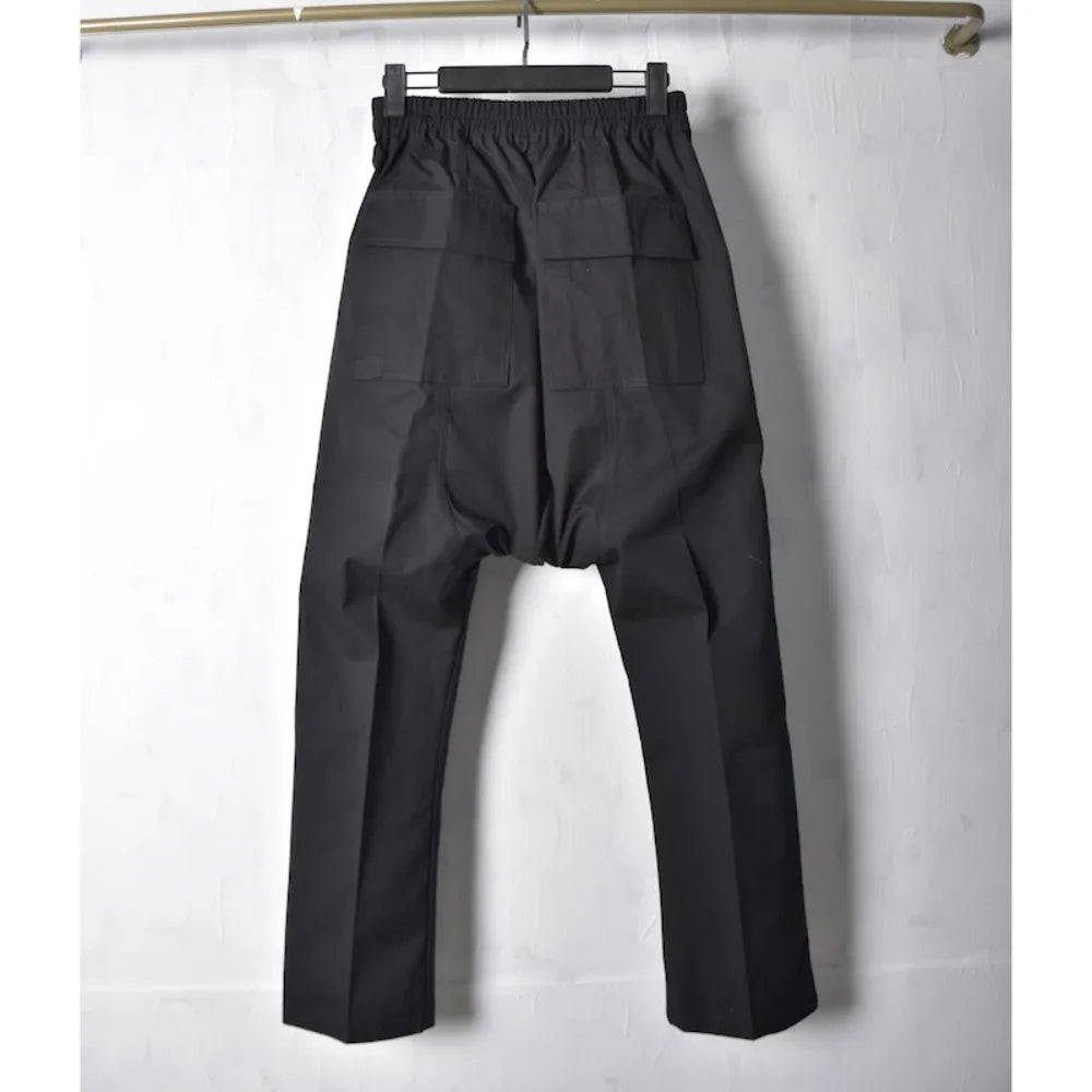 High Street RO Style Cotton Pants Harun Hard Cotton Pants Men's Hanging Crotch Straight Leg Pants Non Elastic Fashion Dark Style