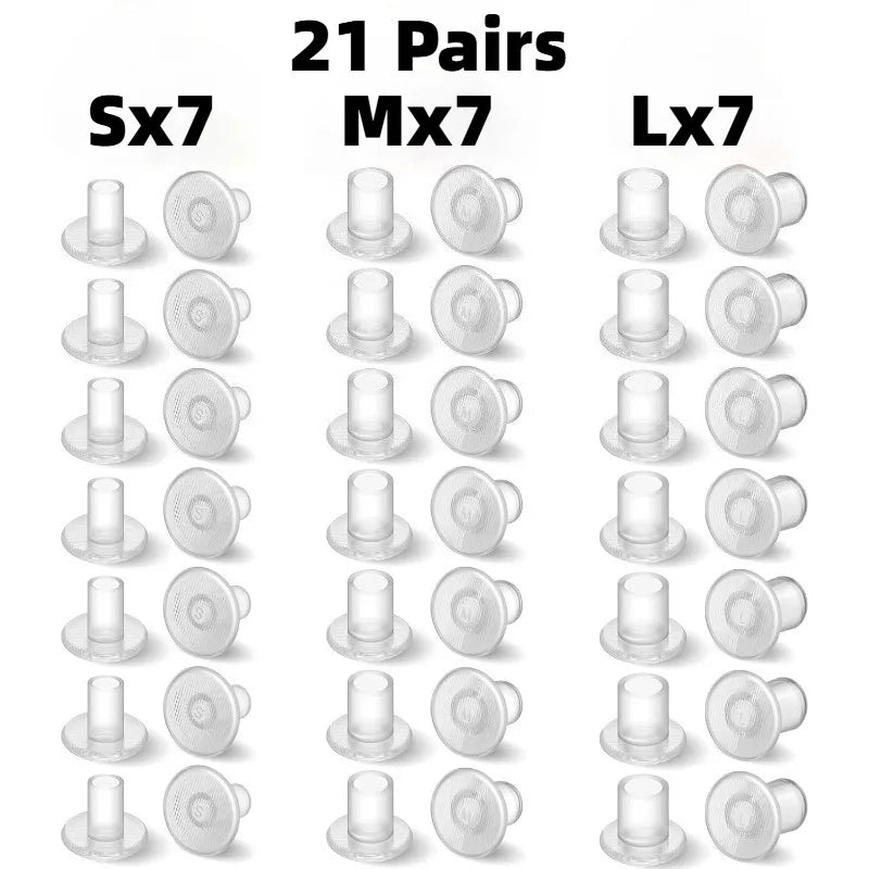 21 Pairs Clear Grass Heel Protectors, Anti-Sink Heel Stoppers for Walking on Grass and Uneven Floor, S/M/L