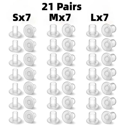 21 Pairs Clear Grass Heel Protectors, Anti-Sink Heel Stoppers for Walking on Grass and Uneven Floor, S/M/L