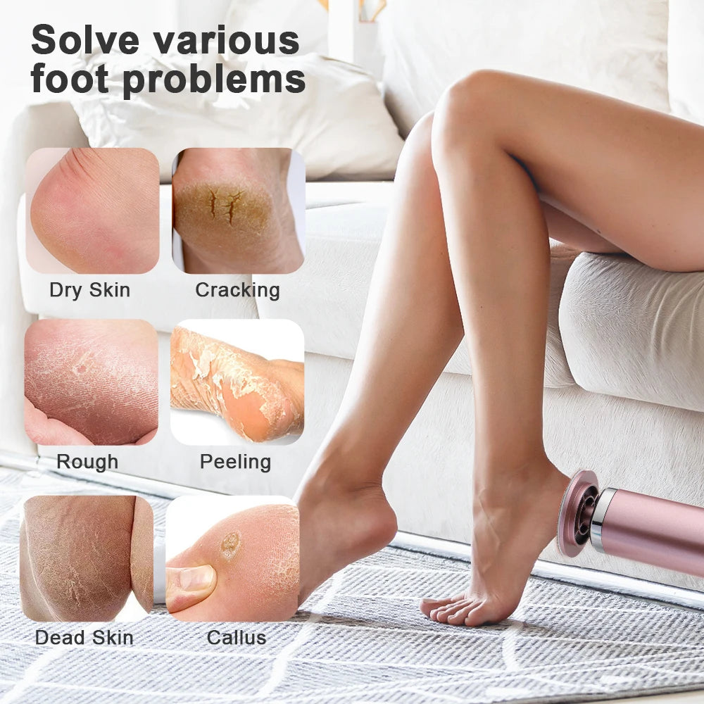 Foot Care Tool 2-in-1 Foot and Hand Electric Care Tools,Polish and Smooth,Shine Toenails Electric Callus Remover Pedicure File