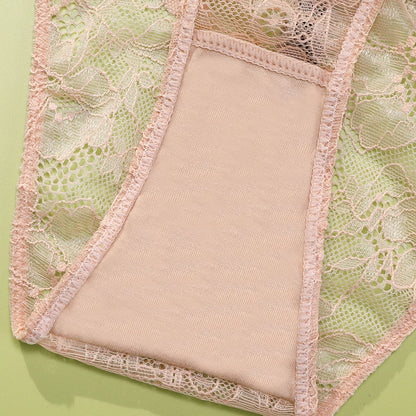 New Soft Victoria's Secret Bra and Panty Set Classic Women's Lingerie Set Sexy Lace Trim Pattern Breathable Gathered Padded