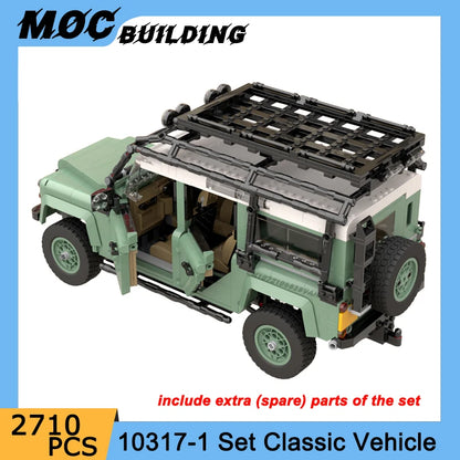 MOC Building Blocks Classic Off-Road Vehicle Model Famous High-Tech Racing Car DIY Creative Assemble Bricks Toys Boy Adult Gifts