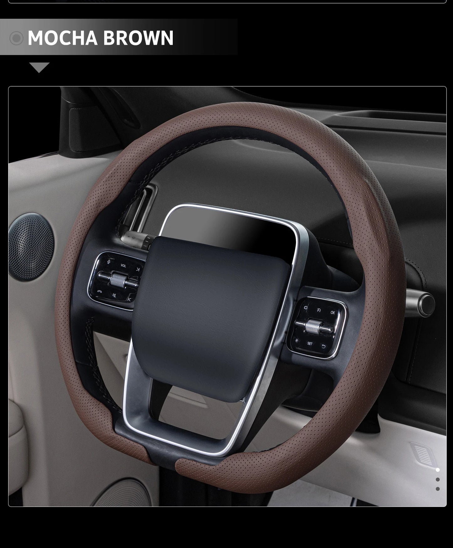 2026 New Ultra-Thin Car Steering Wheel Cover All-Season Universal  Anti-Slip Sweat-Absorbent Suede Nappa Automotive Interior