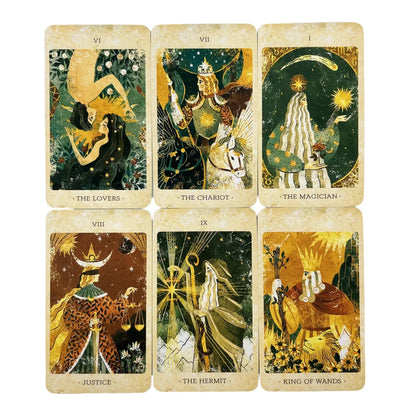 1/3/5 Pcs The Solar Kingdom Tarot Deck Oracle Set Divination English Versions Edition Board Playing Game Wholesale