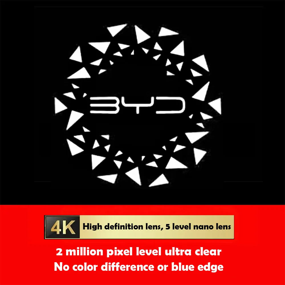 For BYD Sealion 07 EV 2024 2025 Car Welcome Light Door Projection Atmosphere Light interior Modification Accessories