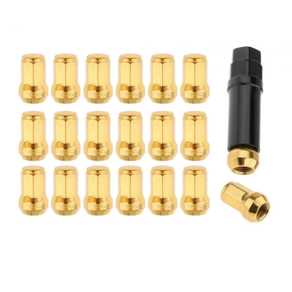 Wheel Lug Nuts Replacement Set M12 Cold Forged Carbon Steel Socket Key for Automotive Tire Maintenance