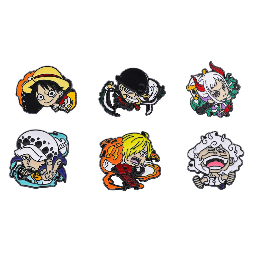 Wholesale Anime Custom Brooches Enamel Pins Cartoon PCS Lapel Badges Animal Funny Jewelry Gifts for Kids Friends