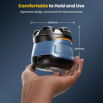 Sweker 6D Electric Head Shaver for Bald Men IPX7 Waterproof Cordless Razor with Magnetic Detachable Head Floating Cutter