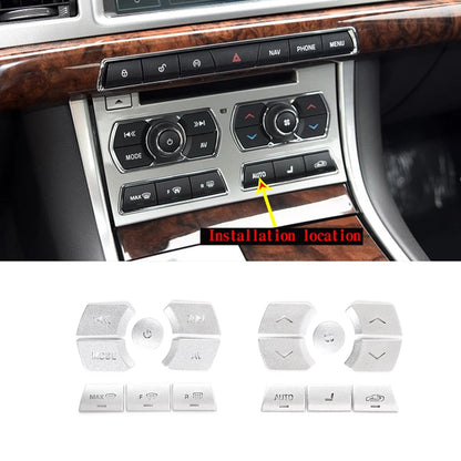 For Jaguar XF 2012-2015 Aluminum Alloy Car Central Control Gear Shift Panel Buttons Covers Stickers Trim Interior Accessories