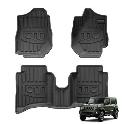 Smabee RHD for Suzuki Jimny XL 5-Door Auto Transmission 2023-Onwards Car Floor Mats Trunk Pad TPE 3D Foot Mat Black