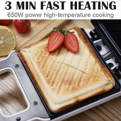 Sandwich machine breakfast machine household light food machine frying machine multi-function heating toast pressure toaster