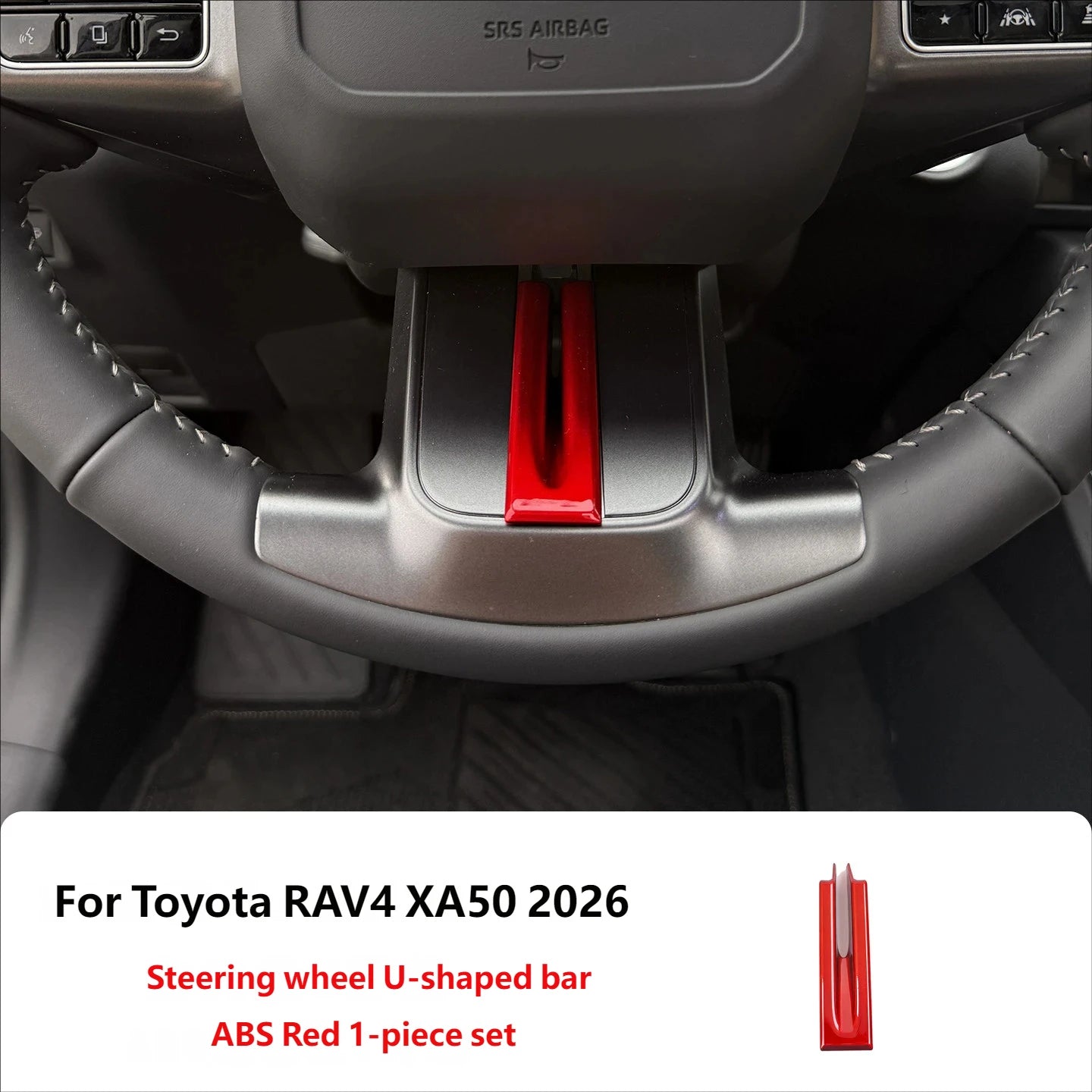 For Toyota RAV4 XA60 2026 ABS Red Gear Shift Cover Trim Central Control Strip Air Outlet Trim Interior Decoration Accessories