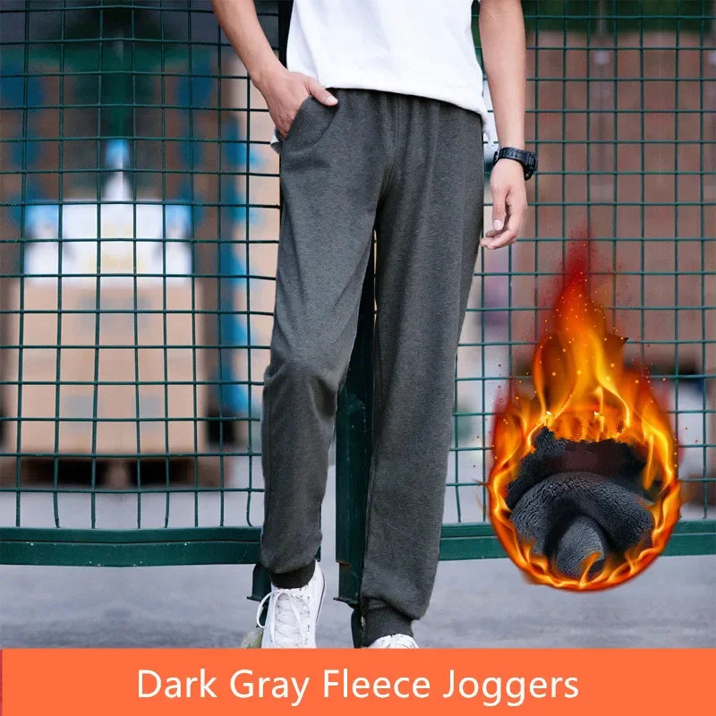 117CM Extra Long Boys Sweatpants Tall Men Joggers Fleece Warm Trousers Harem Black Blue Sports Sweat Track Stretched Male Pants